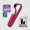 SATISFYER DUAL LOVE VIBRADOR Y SUCCIONADOR DE AIRE PULSADO ROJO